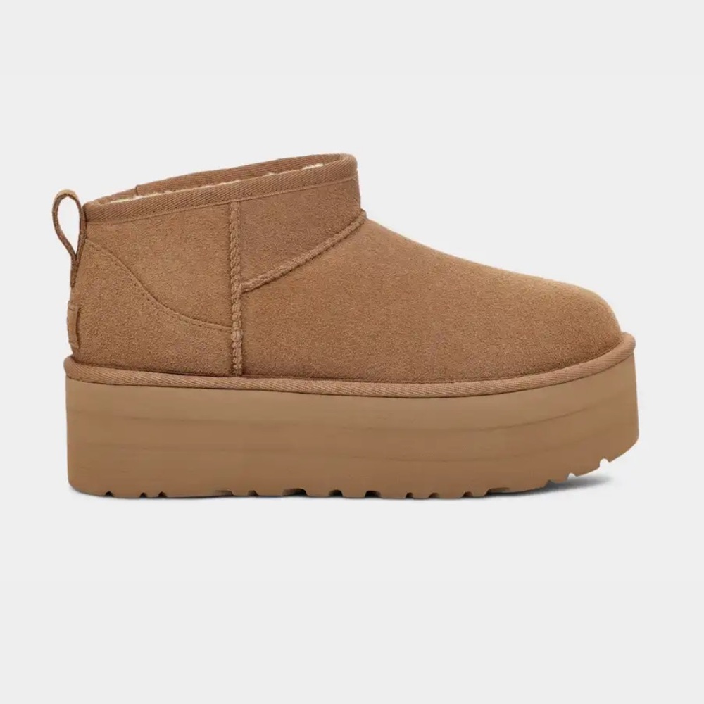 Platform Ultra Mini Uggs Chestnut SZ 10
